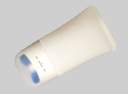 Cleansing Soft Custom Cosmetic Tubes D55mm Massage Roller Head Plastic Flat
